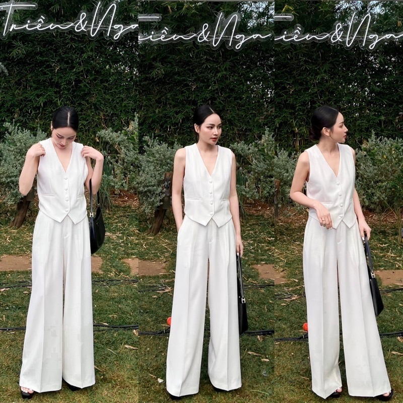 Ladies - Set Ghile và Quần Ống Rộng ( ảnh chính chủ )