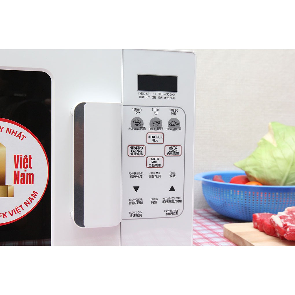 Lò vi sóng Sharp R-678VN(W) 20 lít có nướng Thái Lan (Giá áp dụng giao tại HN, HCM& các tỉnh liên hệ shop)
