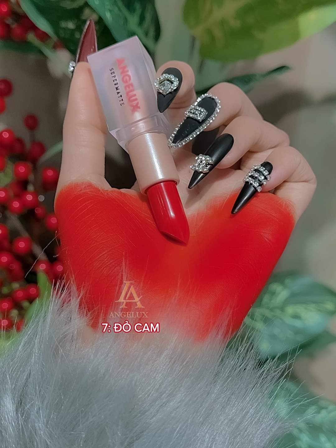 SON THỎI SÁP ANGELUX 2023 NEW - ĐỎ CAM