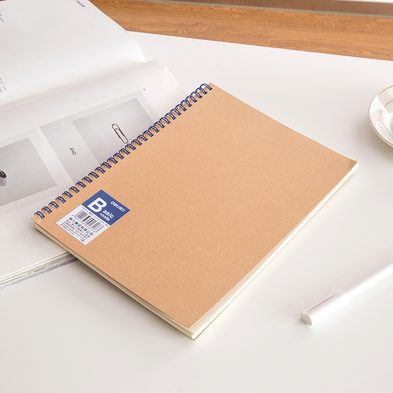 Combo 4 Cuốn Sổ tay ghi chép A5 gáy xoắn 60 trang Deli - Kẻ ngang - LA560-06