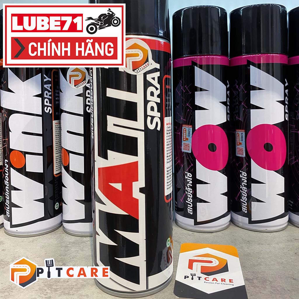 Chai Xịt Làm Đậm Màu Dàn Áo Nhám Sơn Mờ Lube71 Matte
