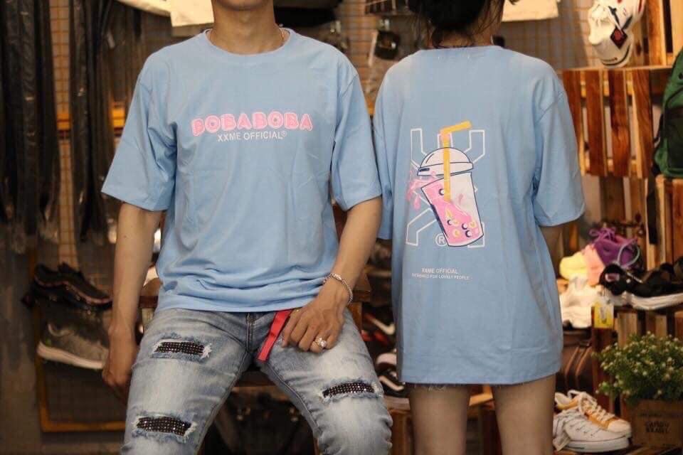 [HCM]ÁO THUN PHÔNG NAM NỮ TRÀ SỮA PINK.SHOP