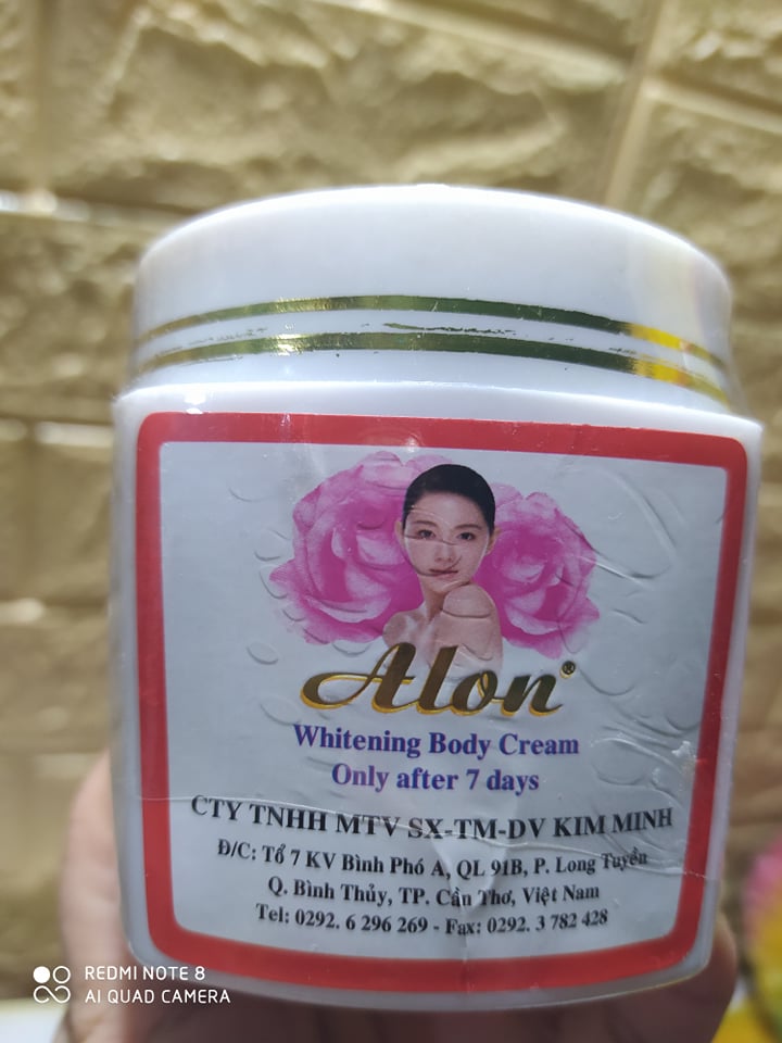 Kem Alon dưỡng trắng da toàn thân 60g