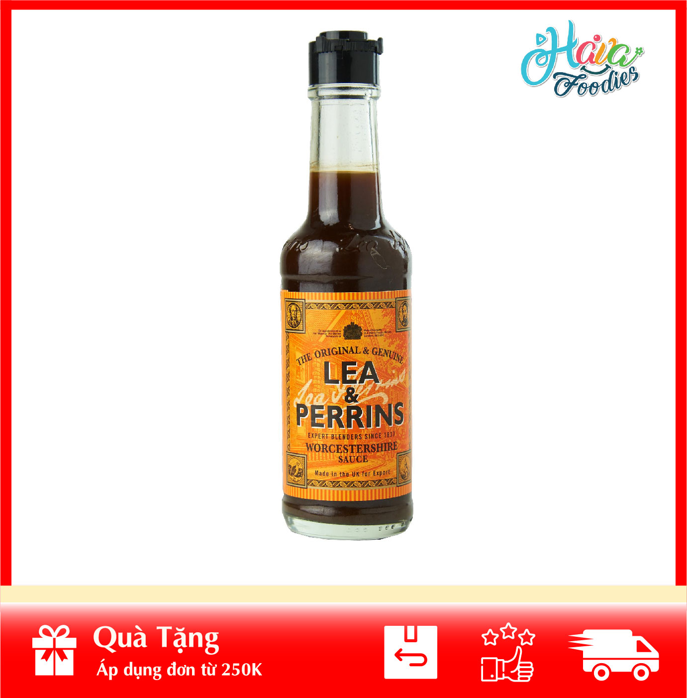 [HOÀN TIỀN MAX 10%][ HÀNG CÔNG TY NHẬP KHẨU ] Nước Sốt Worcestershire Lea Perrins-Worcestershire Sauce 290ml