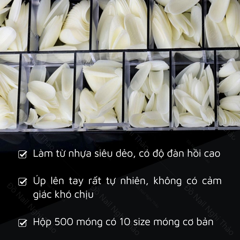Móng úp tay JELIVA hộp 500 móng