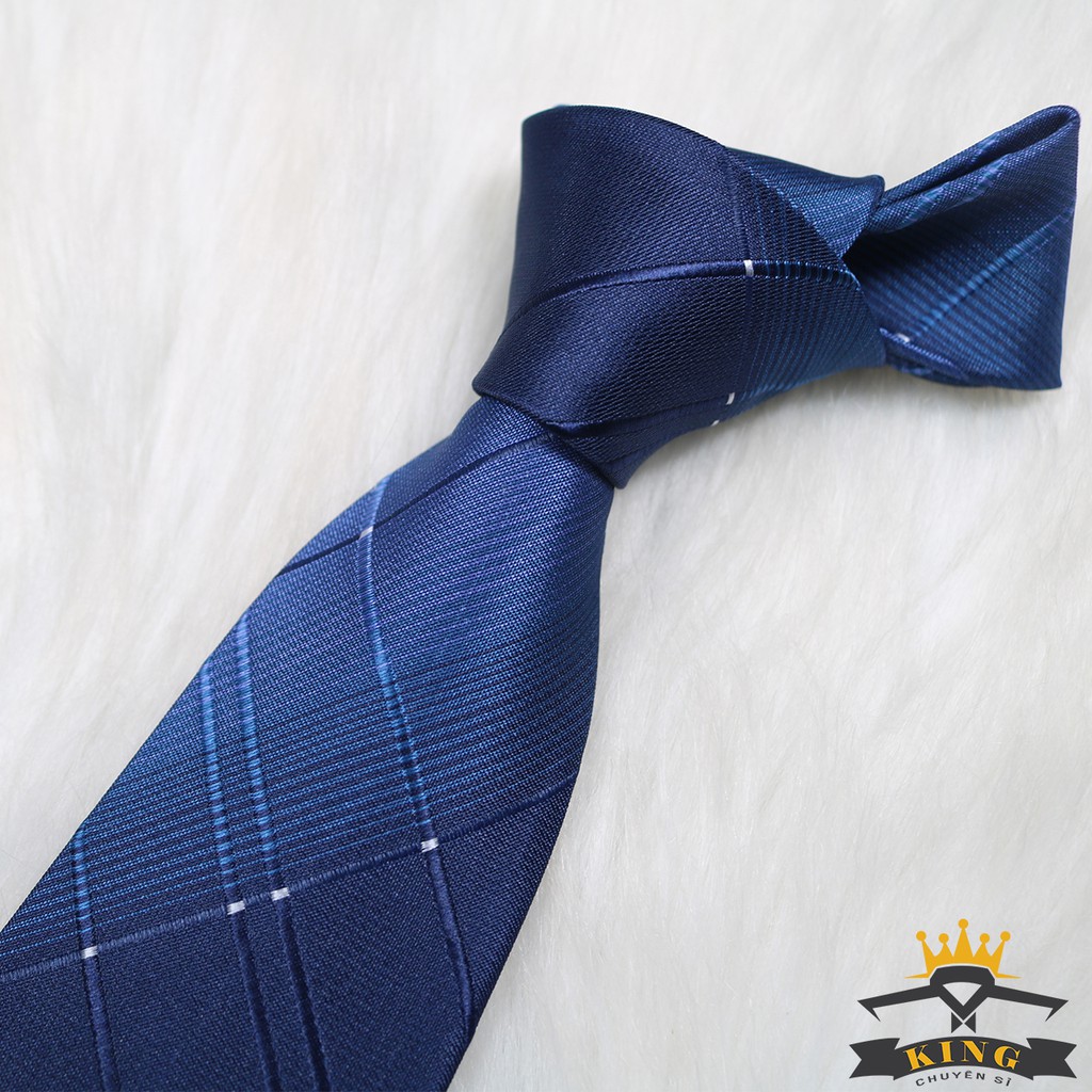 Cà vạt nam KING caravat hàn quốc công sở và chú rể cao cấp bản 6cm 8cm C054
