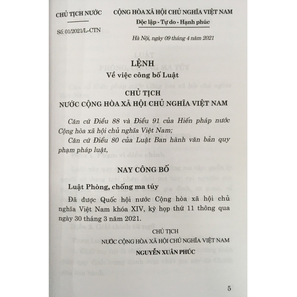 [Sách] Luật Phòng, Chống Ma Túy