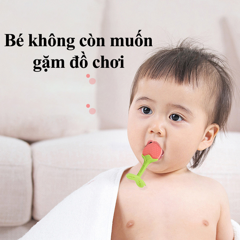 Gặm nướu hoa quả cho bé