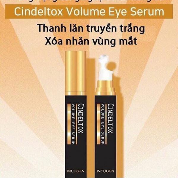 [Hoàn Tiền 8%]Thanh lăn mắt CindelTox Volume Eye Serum