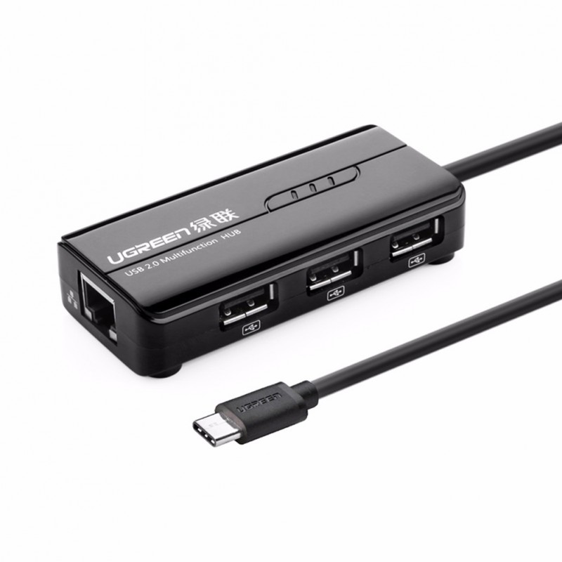 Cáp USB 3.1 Type C to Lan và 3 cổng USB 2.0 Ugreen UG-30289
