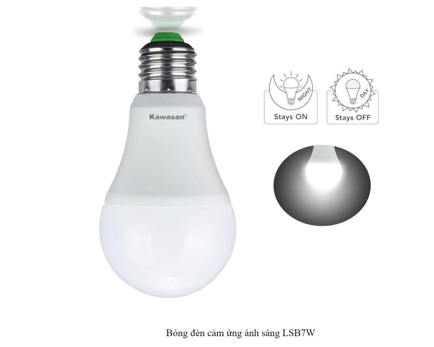 Bóng đèn cảm ứng ánh sáng LSB7W