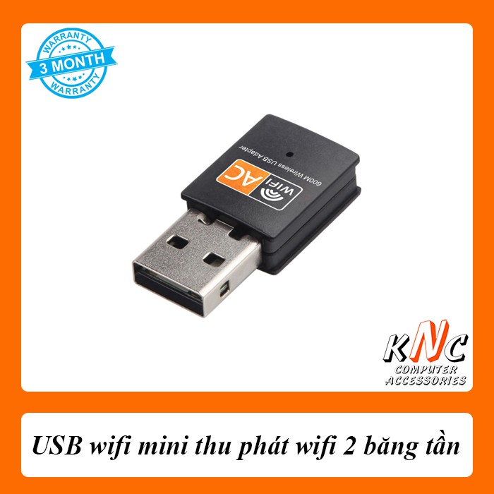 USB wifi mini thu phát 2 băng tần