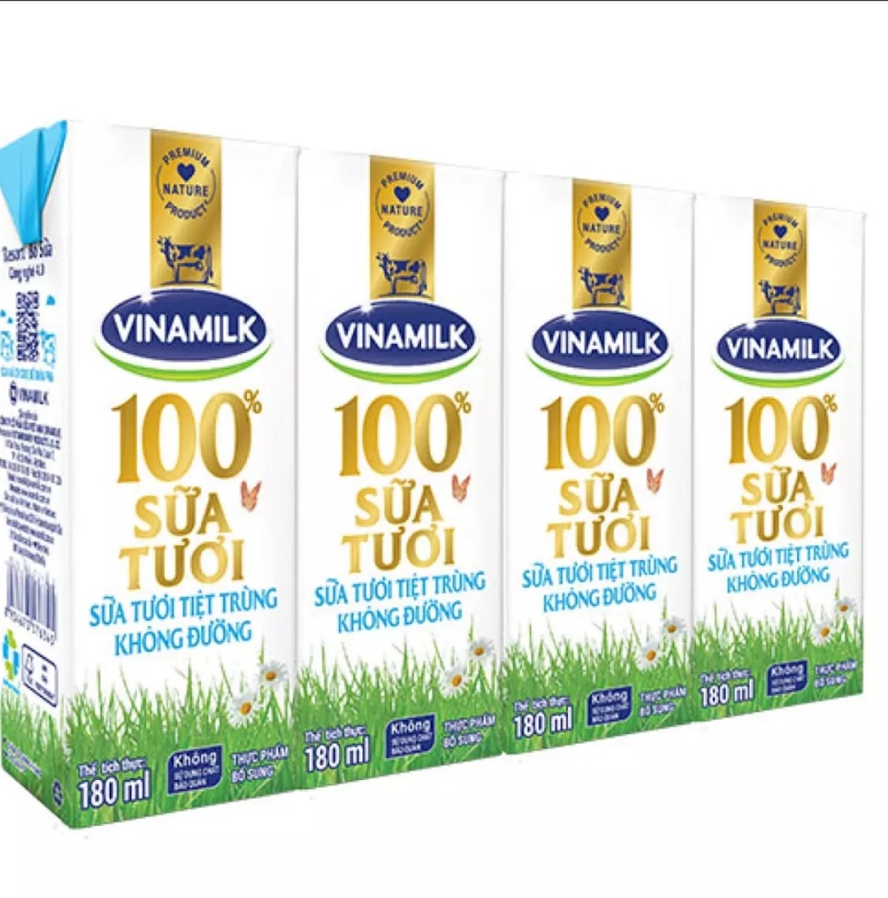 (HCM) LỐC 4 HỘP SỮA VINAMILK 180ML