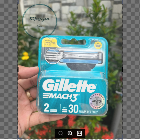 hộp 2 vỉ lưỡi dao cạo gillette mach3.