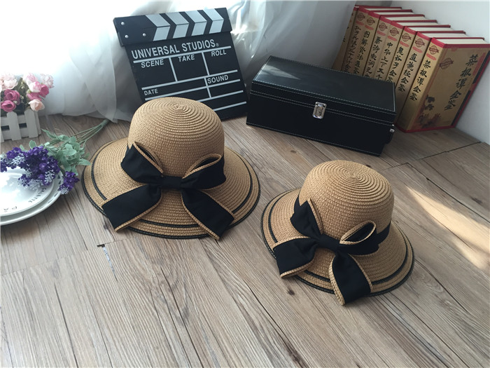 Set Nón Cói Đi Biển Vành Cụp Mẹ Và Bé