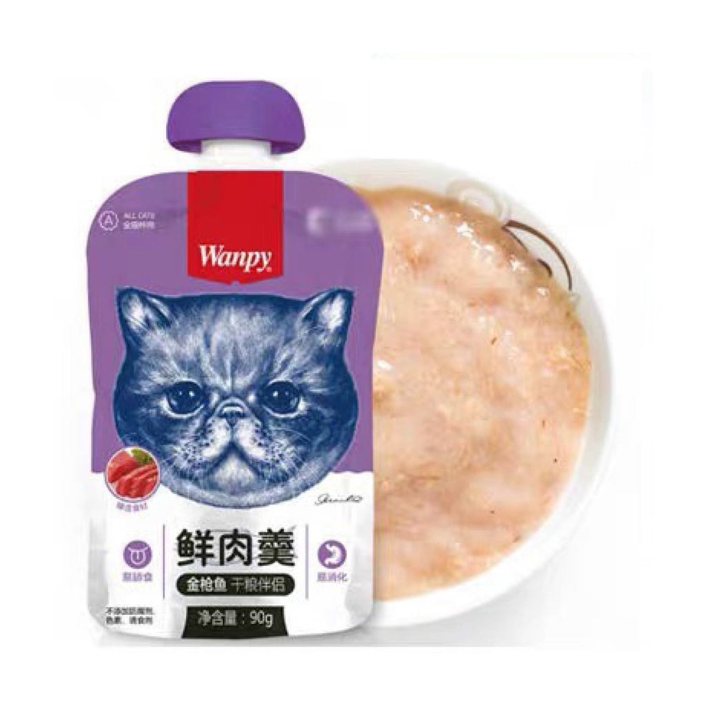Súp Thưởng Wanpy nắp vặn 90G - Súp thưởng cho mèo