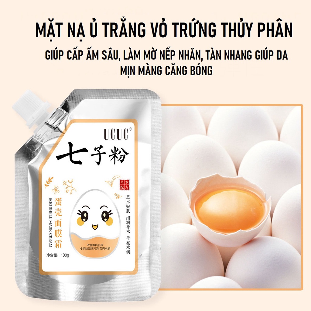 Mặt nạ kem lột vỏ trứng 100g