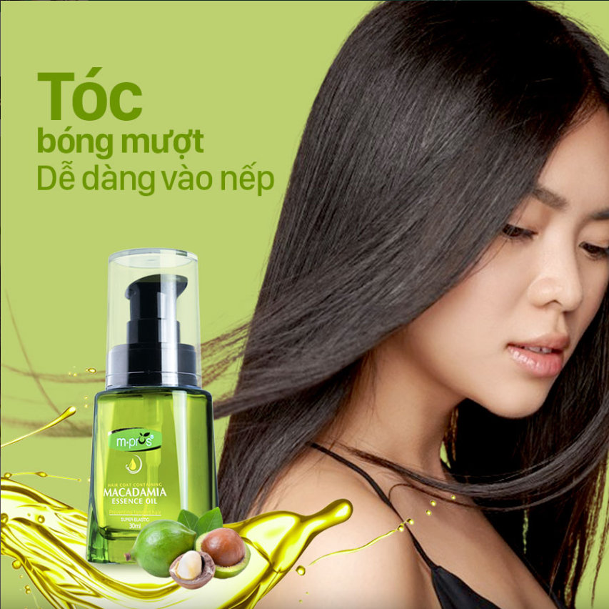 Tinh dầu Macadamia Giảm Rối Tóc M.Pros 30ml Giảm Gãy Rụng, Dưỡng Tóc Mượt, Giữ Nếp Lamimi Chính Hãng