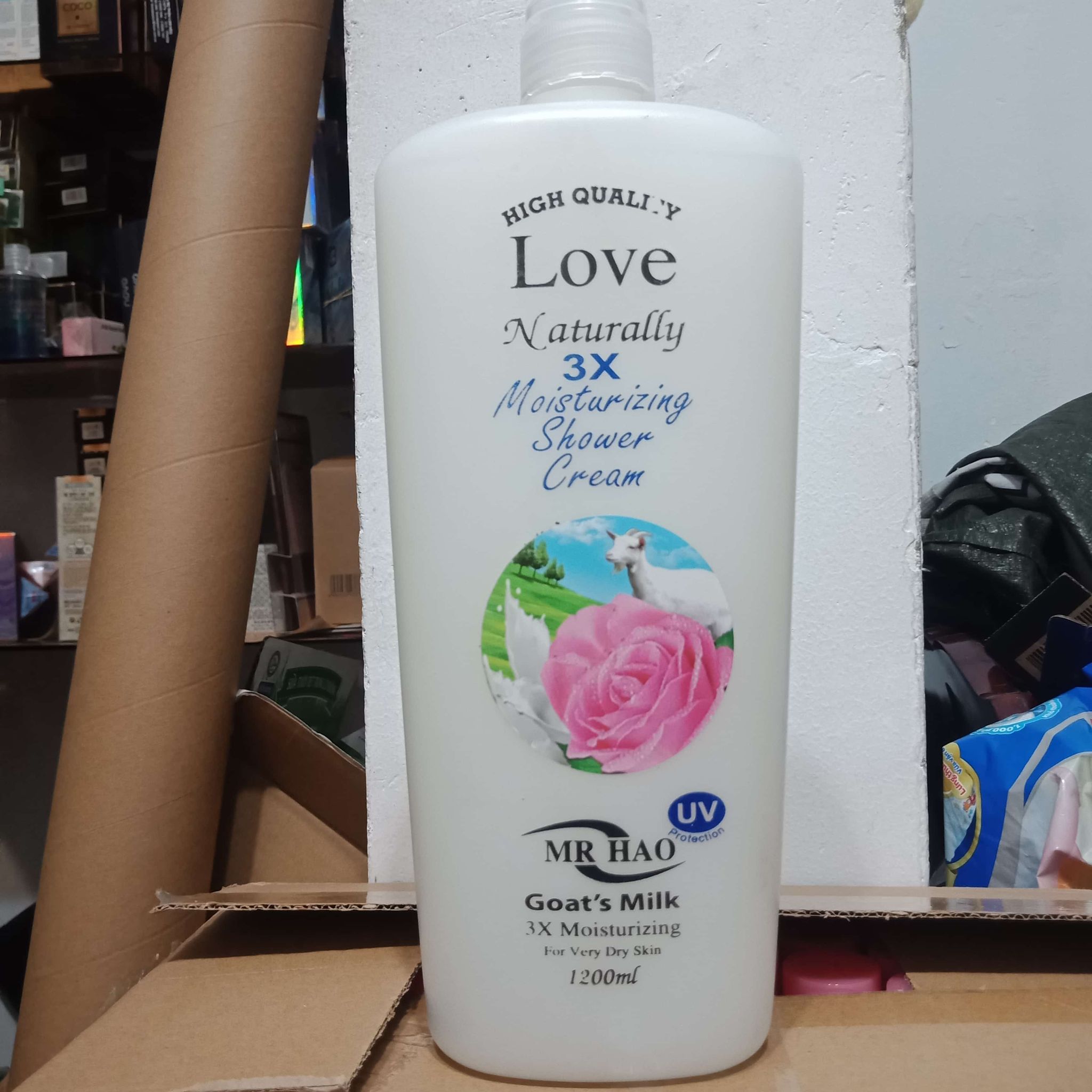 [HCM]Sữa Tắm Dê Cao Cấp Bông Hồng 1.2 lít
