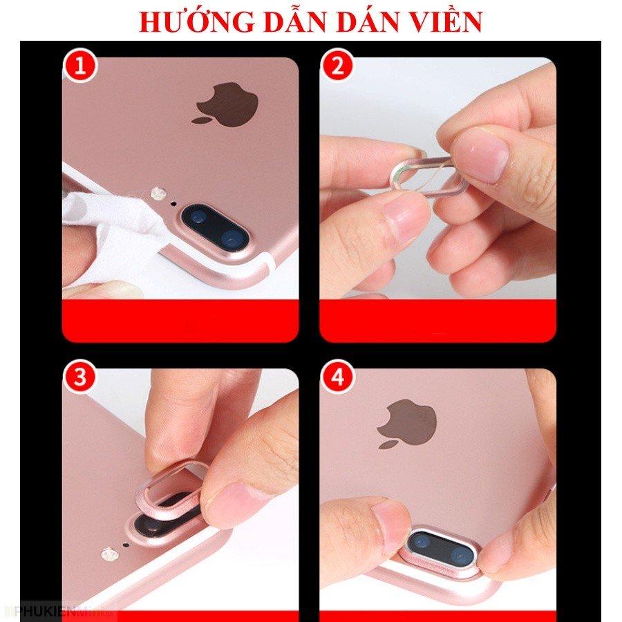 Viền hợp kim bảo vệ camera lồi cho iPhone 7 Plus / iPhone 8 Plus