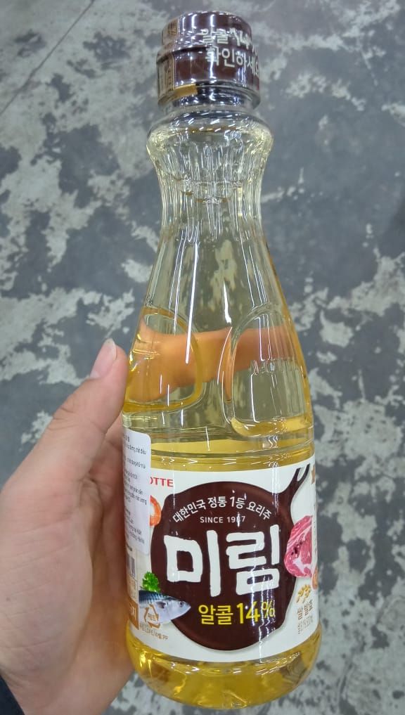 Nước khử mùi tanh thịt cá mirim, gia vị nấu ăn mi rim 500ml - 미림