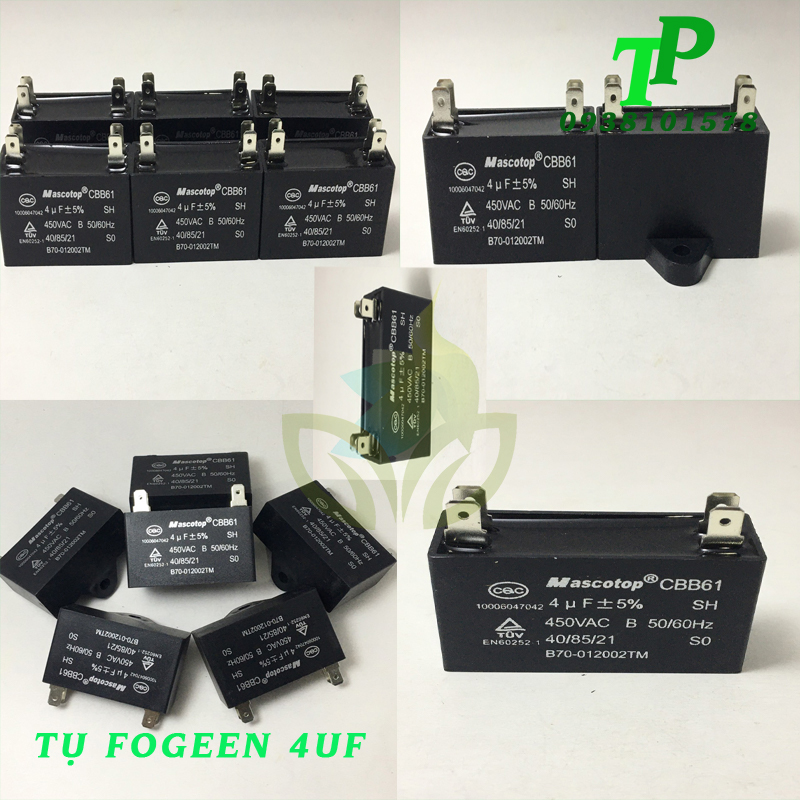 Tụ 4uf mascotp cbb61
