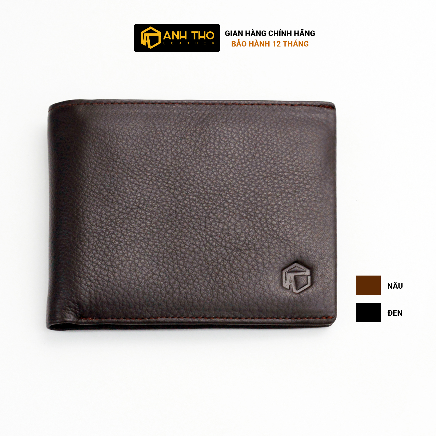 Ví da bò Anh Tho Leather MIN-03 | Cánh lật