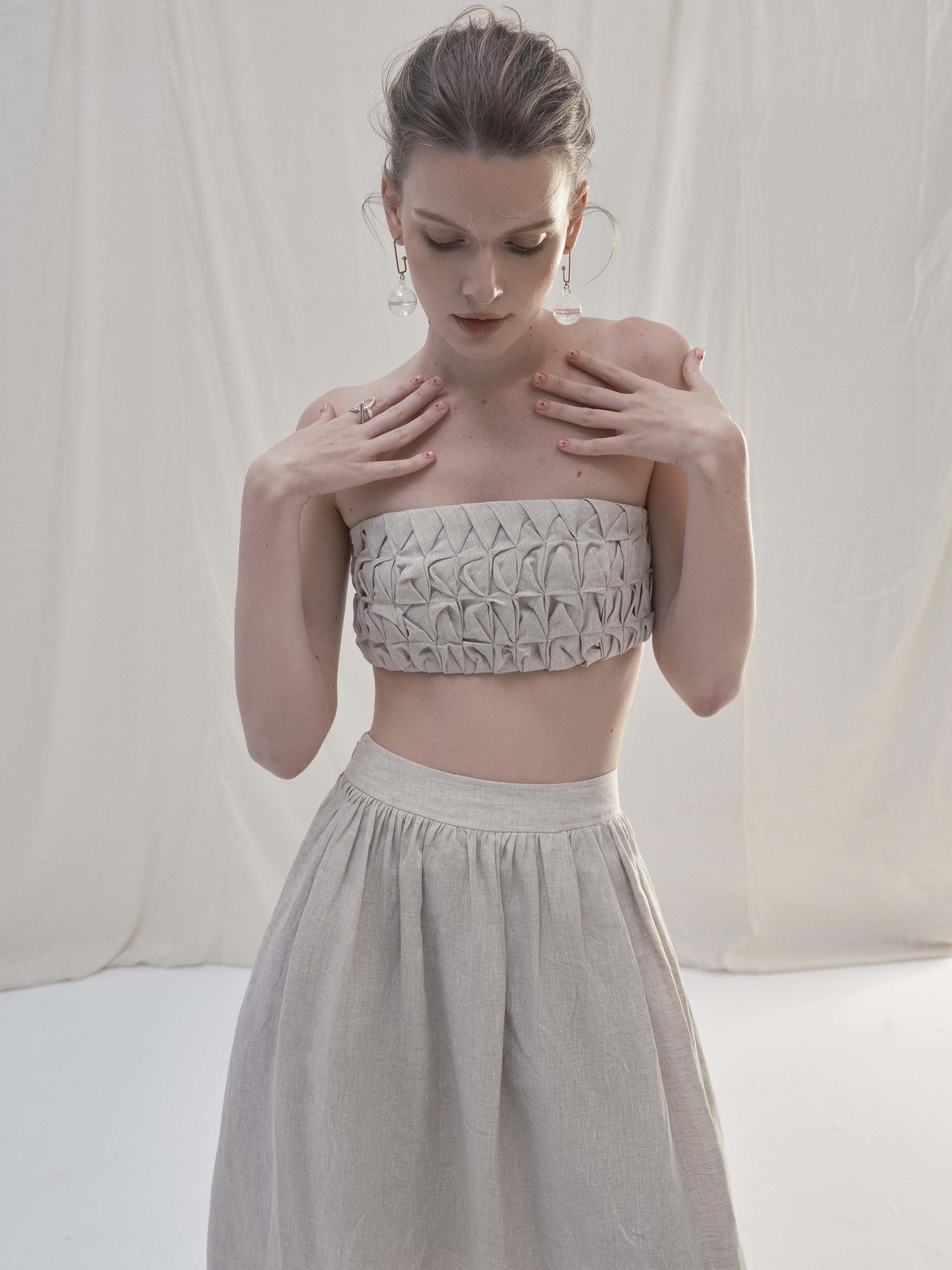 SEASON STUDIOS |Áo Smock Pristal/ chân váy