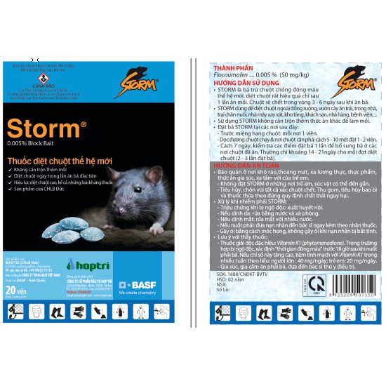 Storm rat killer pack of 20