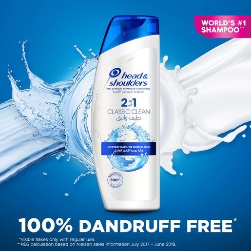 Dầu gội xả Head & Shoulders 2in1 Classic Clean 400ml sạch gàu - Mỹ