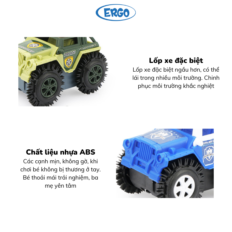 Ô tô cảnh sát địa hình đồ chơi cho bé