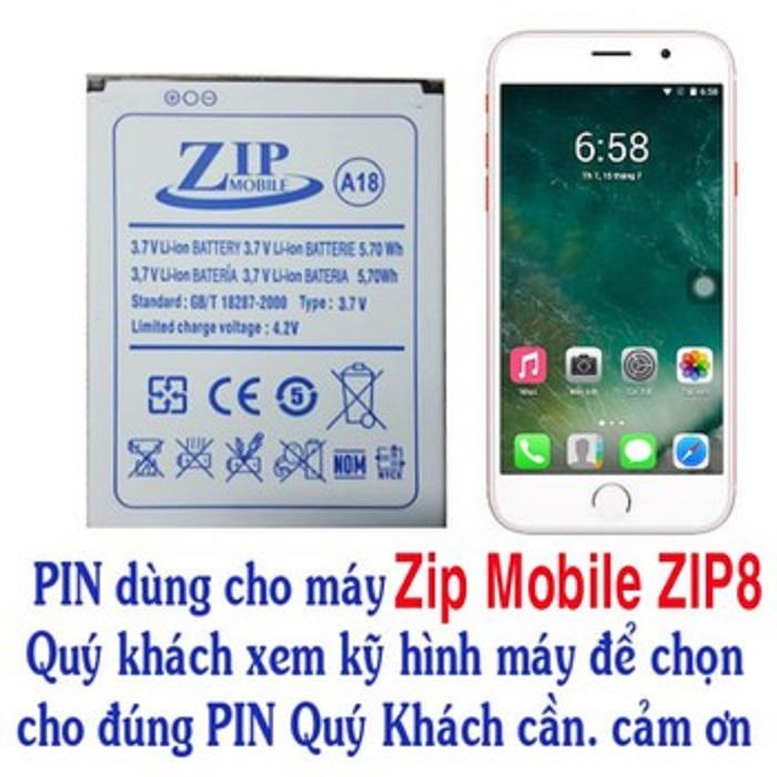 Pin Điện thoại Zip8 và LV6+ ( Bảo hành 6 tháng)