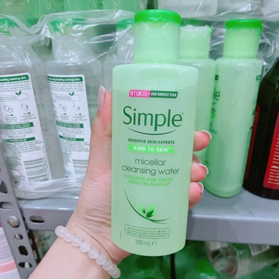 [3 Tặng 1] Nước Tẩy Trang Simple Micellar Cleansing Water 200ml