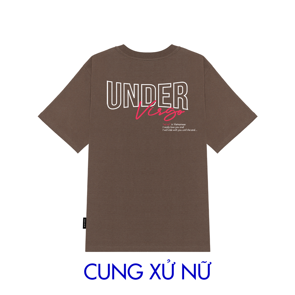 Áo thun UNDER Xử Nữ "12 Cung Hoàng Đạo" (Brown) + UTS020
