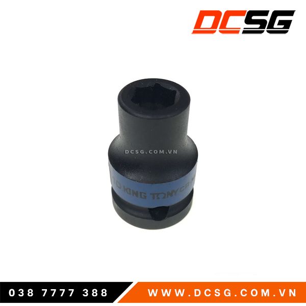 Đầu tuýp đen ngắn 8-- 24mm Kingtony chuôi 1/2