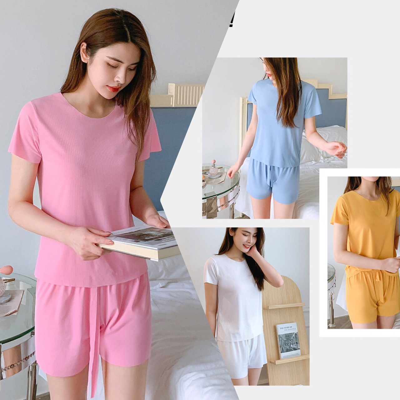 [PN FASHION]ĐỒ BỘ MẶC NHÀ THẮT EO DỄ THƯƠNG