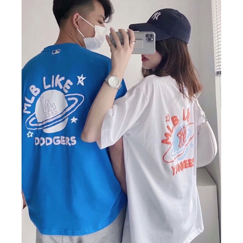 [HCM][MLB] Áo thun cổ tròn ngắn tay LIKE M.L.B N-Y