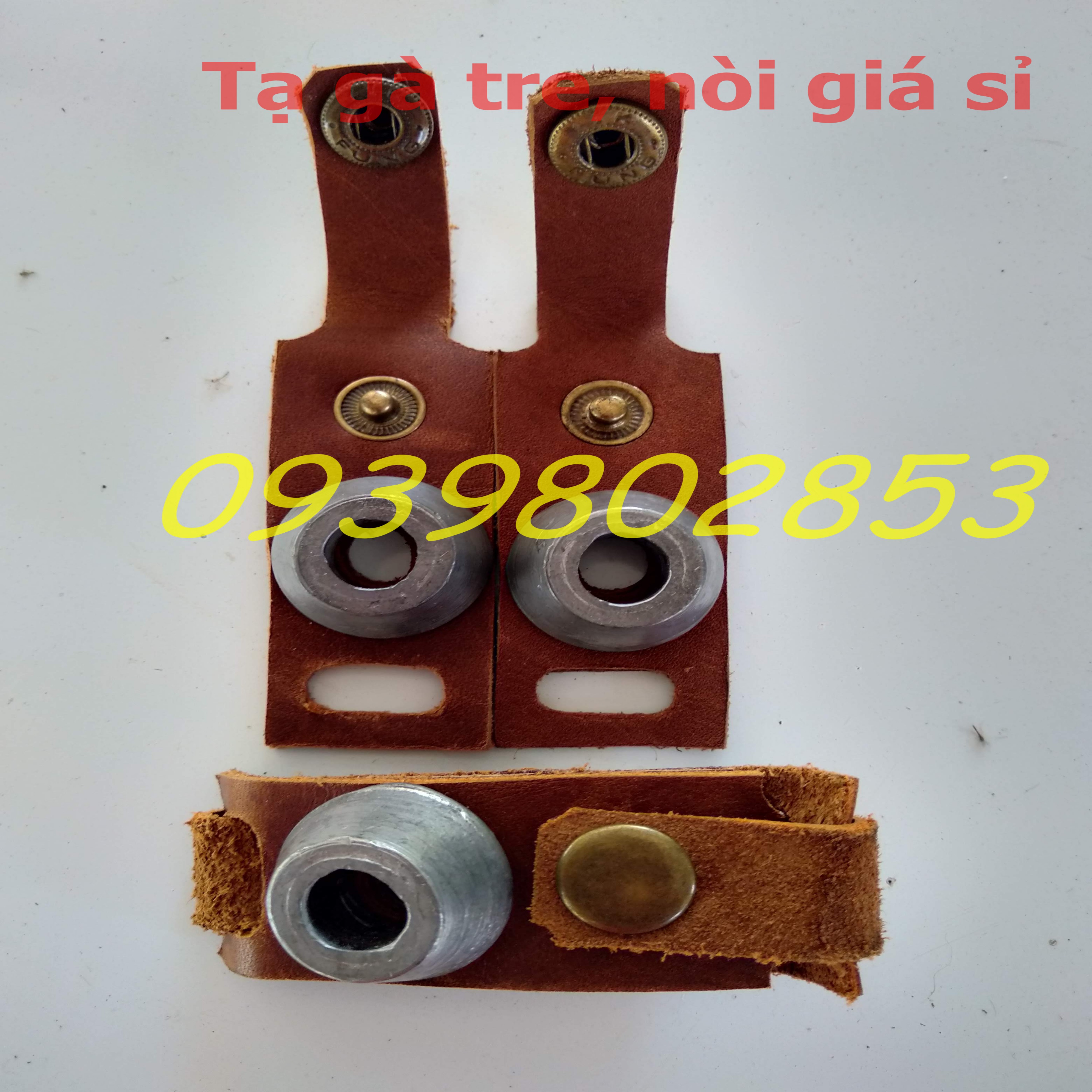 Tạ chì cho gà tre [ DA BÒ, NÚT KIM LOẠI] BỀN CHẮC
