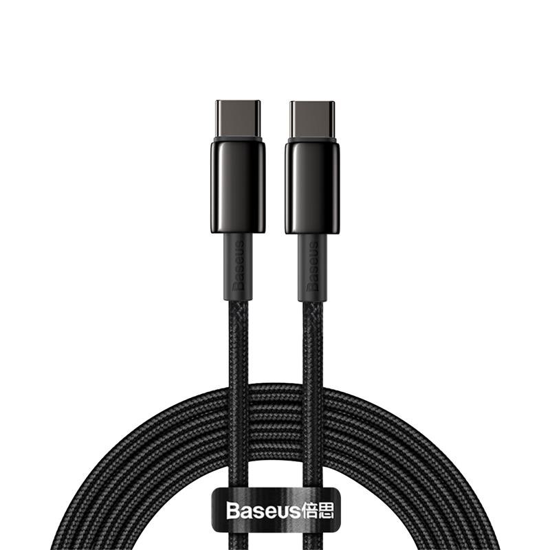 Cáp baseus sạc nhanh truyền dữ liệu 100w usb c pd sang usb type c dành cho macbook ipad xiaomi mi samsung