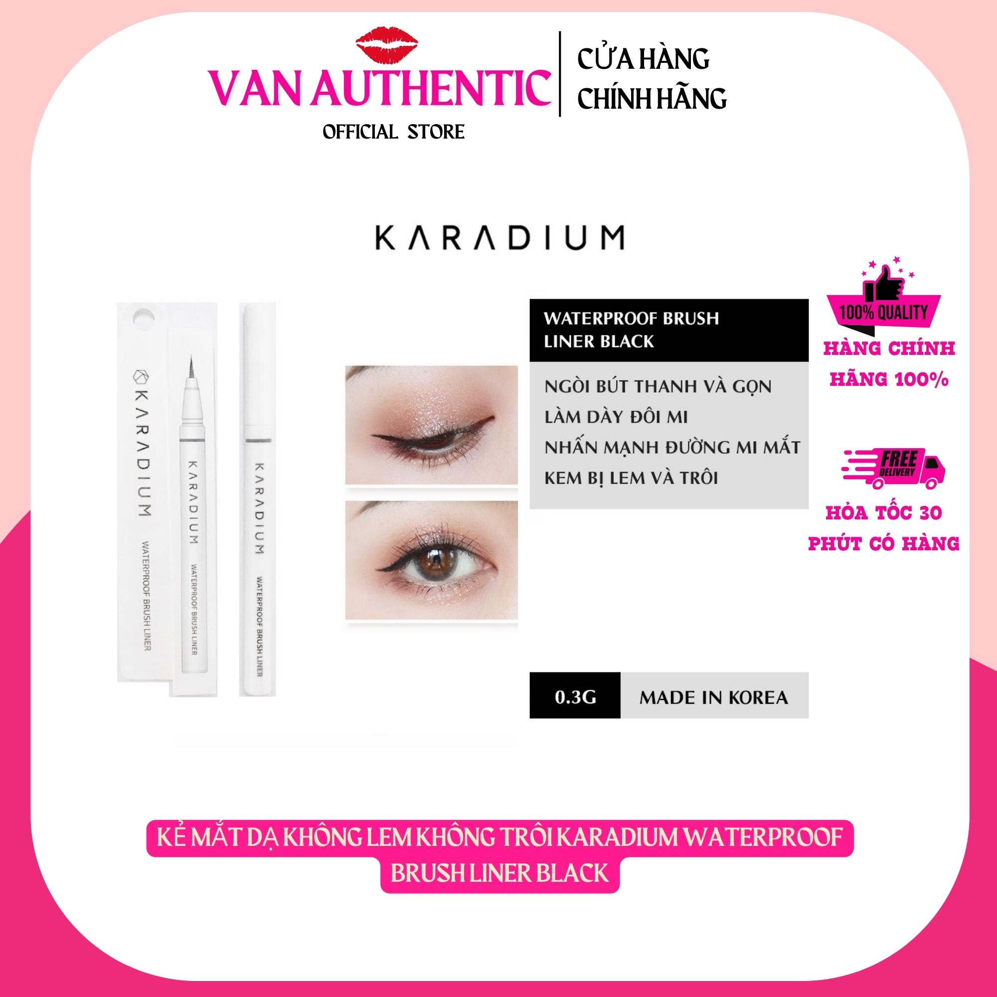 Bút dạ kẻ mắt nước hàn quốc Karadium trắng