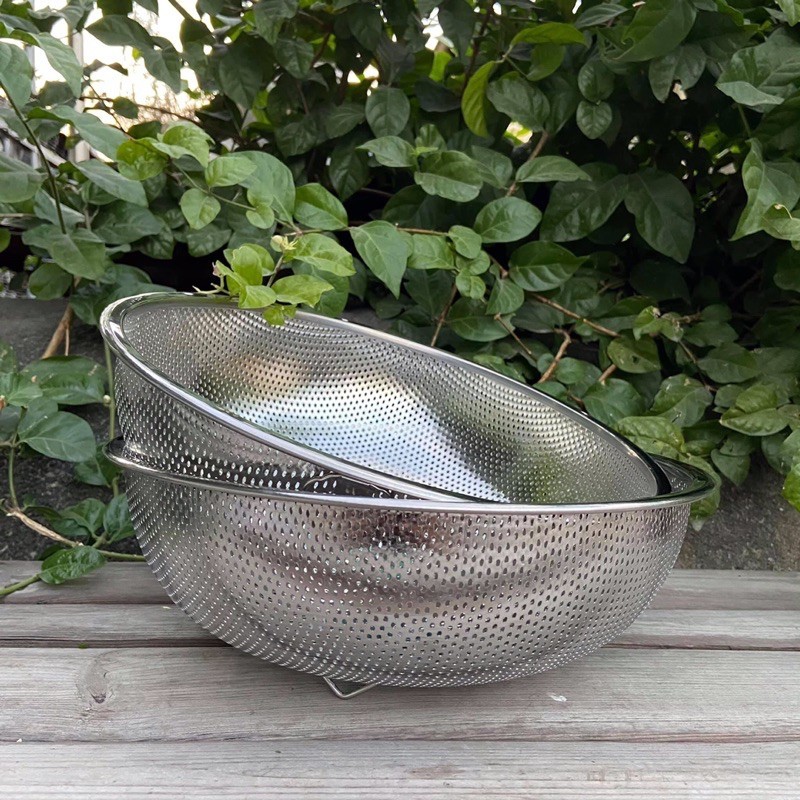 Rổ inox cao cấp 28cm - 30cm ( khuyến mãi Vinamilk)