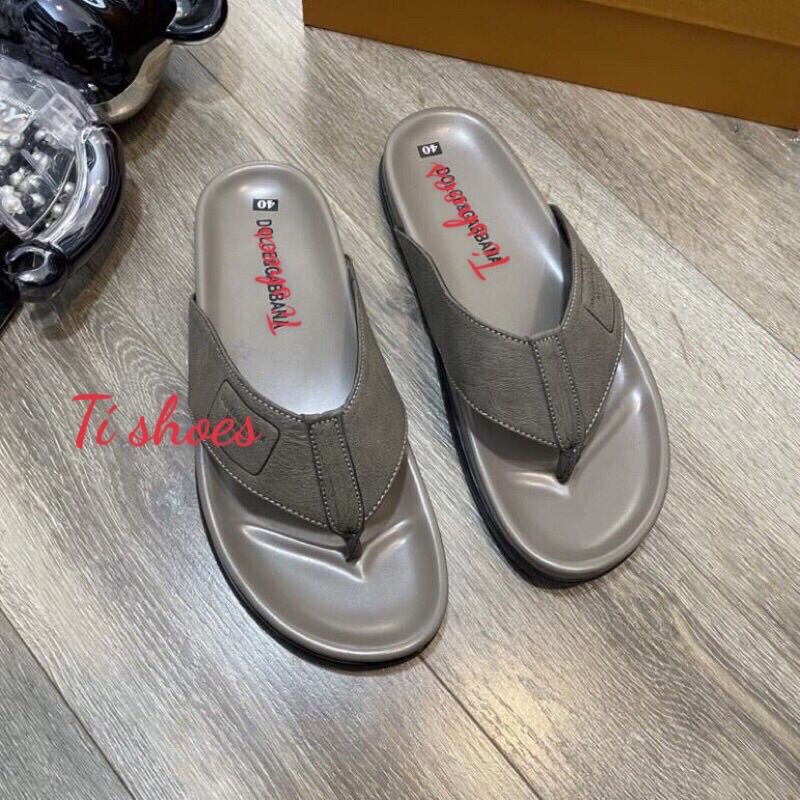 Dép Tông Nam Đê Gờ Da Bò