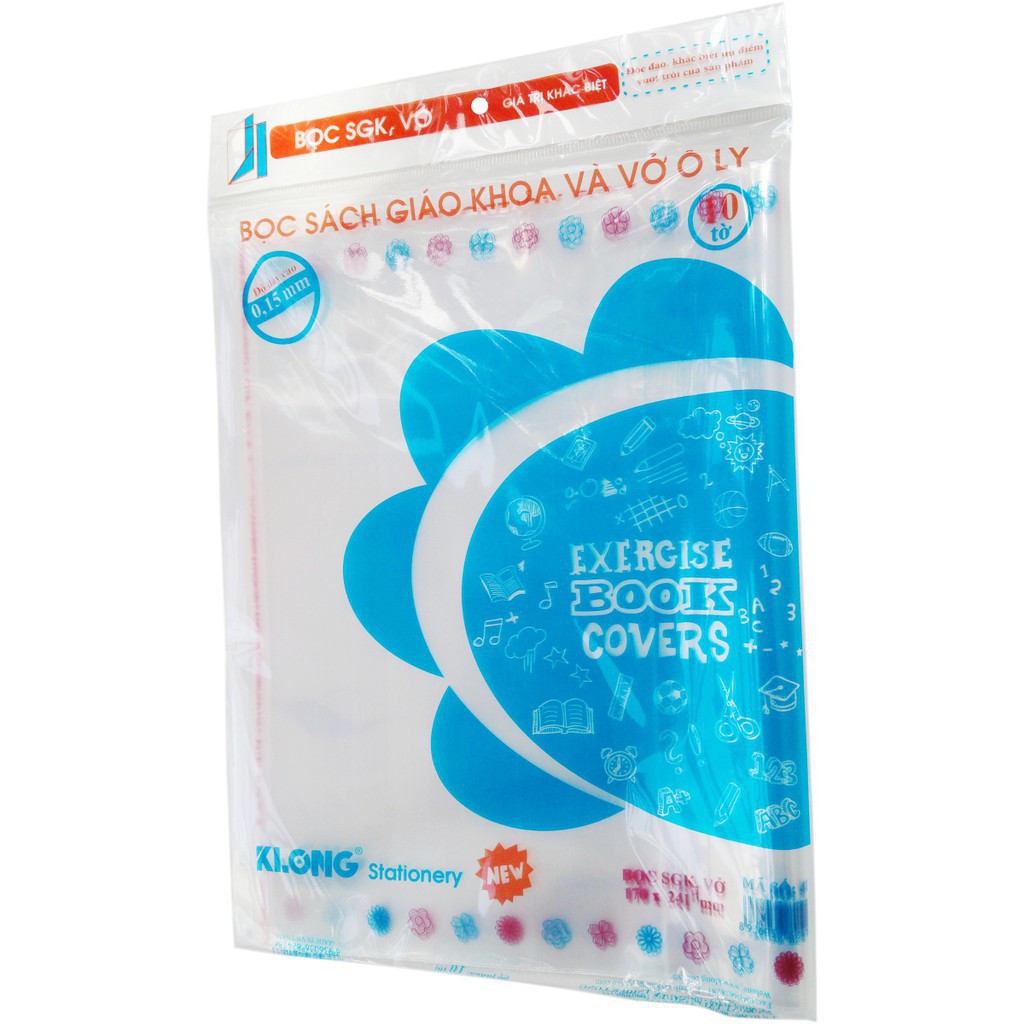 Bọc sgk, vở ci klong; ms 418 - khách sỉ ib