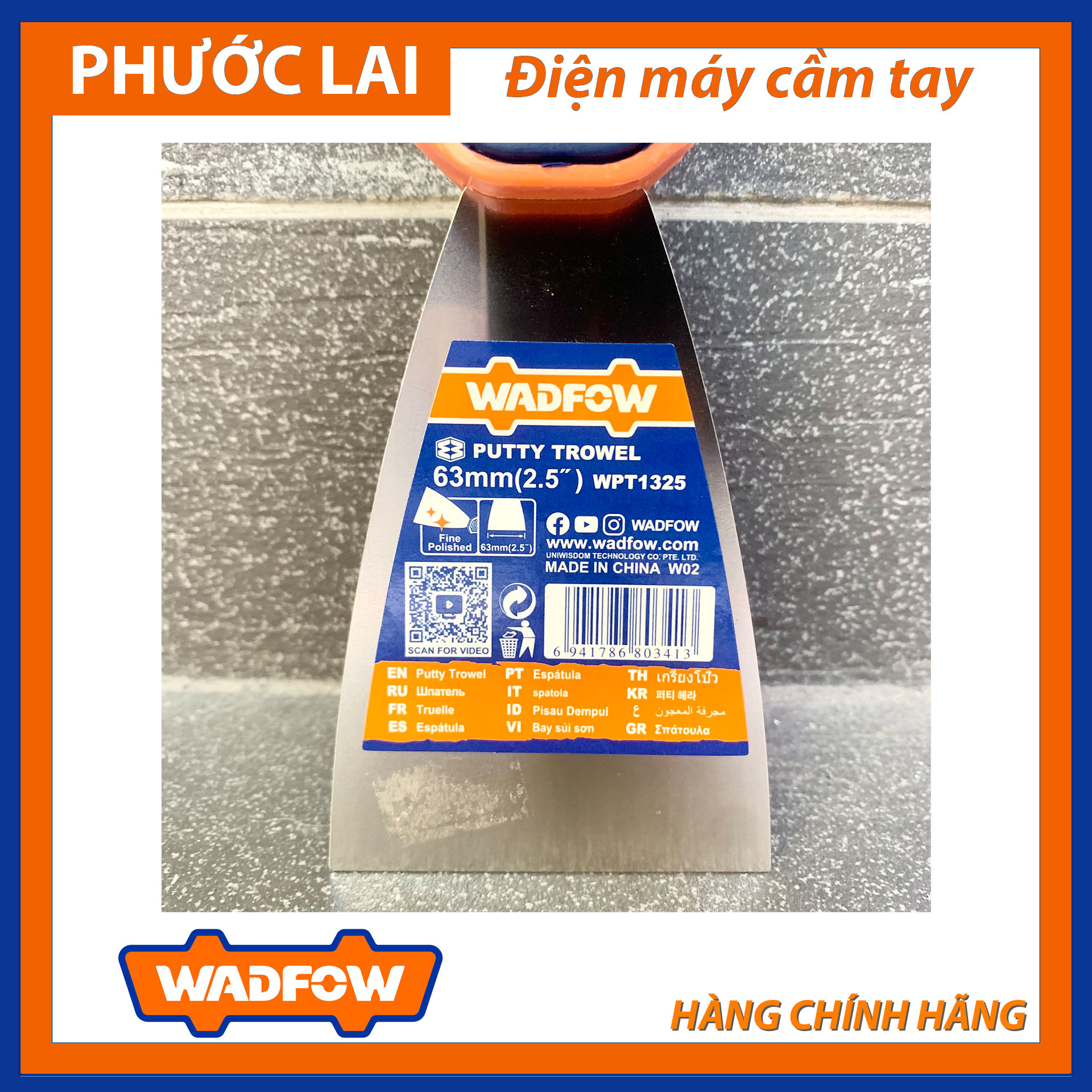 Bay sủi sơn 63mm (Chính Hãng) WADFOW WPT1325 (Phước Lai PLC)
