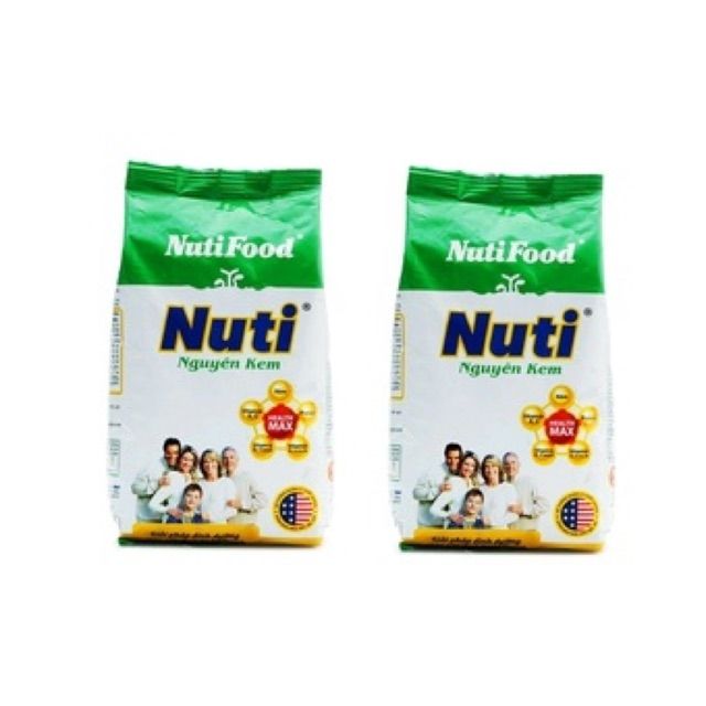 Sữa bột nguyên kem nutifood 400g x 2 gói,