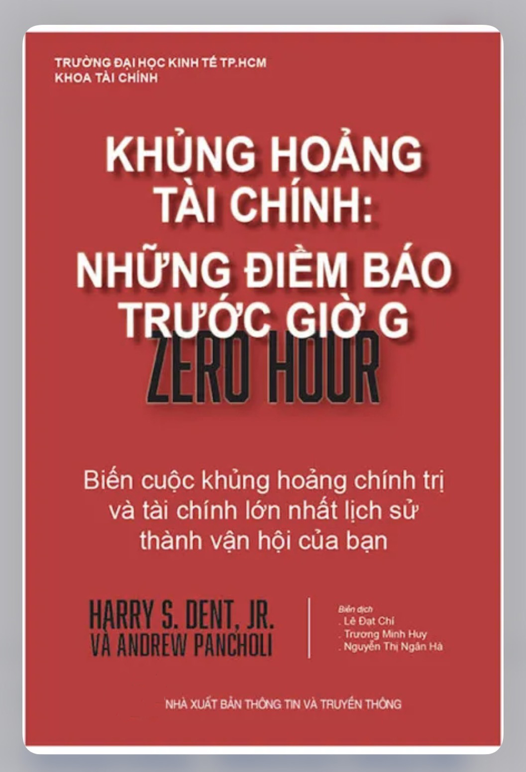Khủng Hoảng Tài Chính:Những Điềm Báo Trước Giờ G