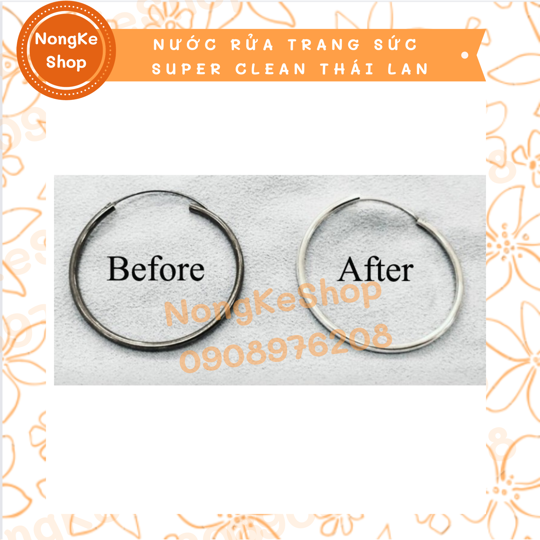[100% Thái N.Địa] Nước rửa trang sức SUPER CLEAN Sliver & Gold Thái Lan