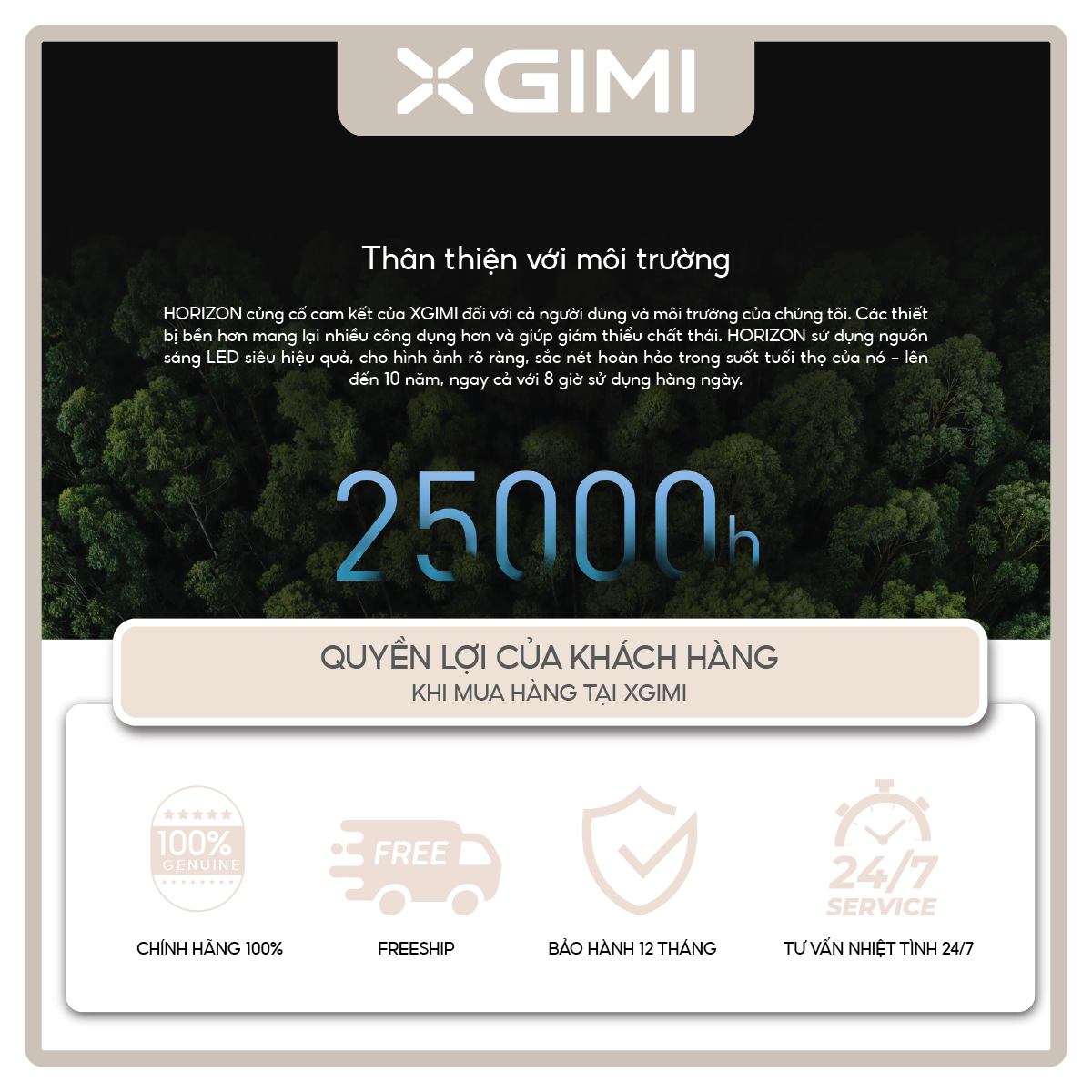 Máy Chiếu Thông Minh XGIMI Horizon- bản quốc tế