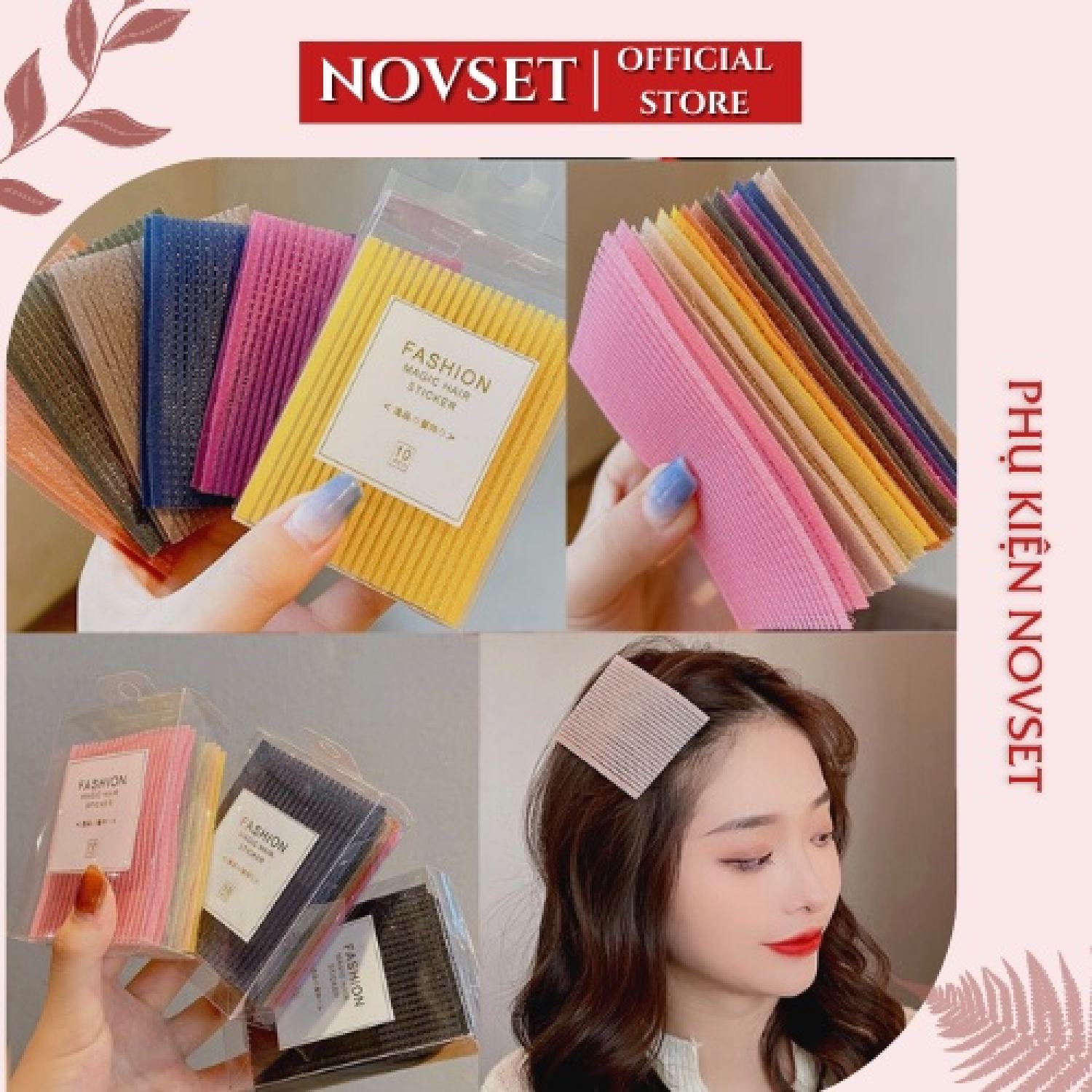Miếng dán tóc tiện dụng xinh xắn cho nữ 2 miếng