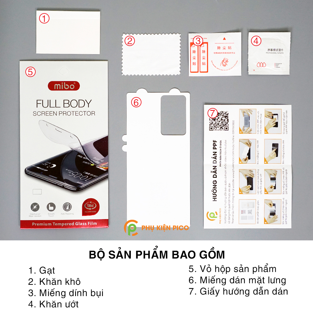 Dán lưng Samsung Note 20 Ultra PPF full mặt lưng PPF tự phục hồi vết xước chính hãng Mibo - Dán dẻo Samsung Galaxy Note 20 Ultra